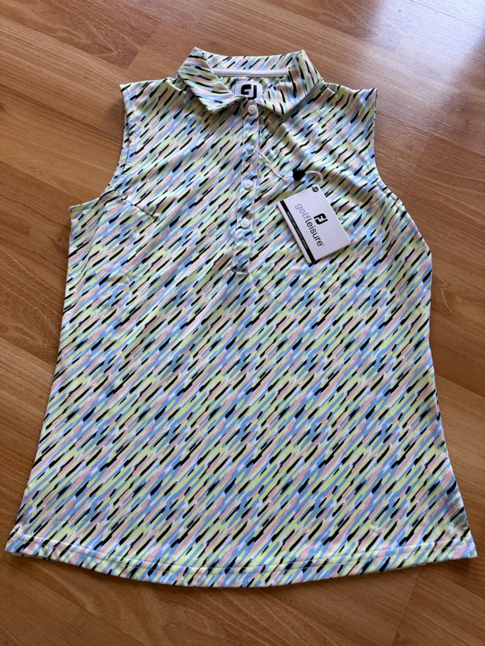 FootJoy NWT women’s sleeveless polo shirt with multicolor style size XS